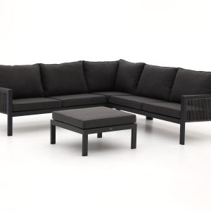 Manifesto Alzano corner lounge set 4-piece (Black)