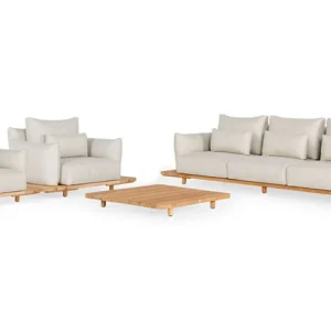 Bora - Luxury Sofa Lounge Set + Table (Gray)