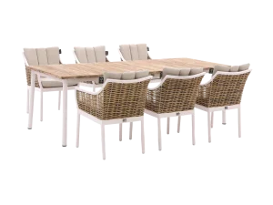 Apple Bee Milou 240 cm Dining Garden Set – 7 Piece