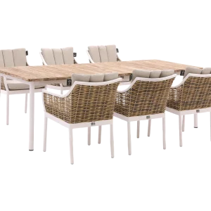 Apple Bee Milou 240 cm Dining Garden Set – 7 Piece