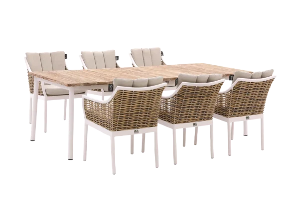 Apple Bee Milou 240 cm Dining Garden Set – 7 Piece